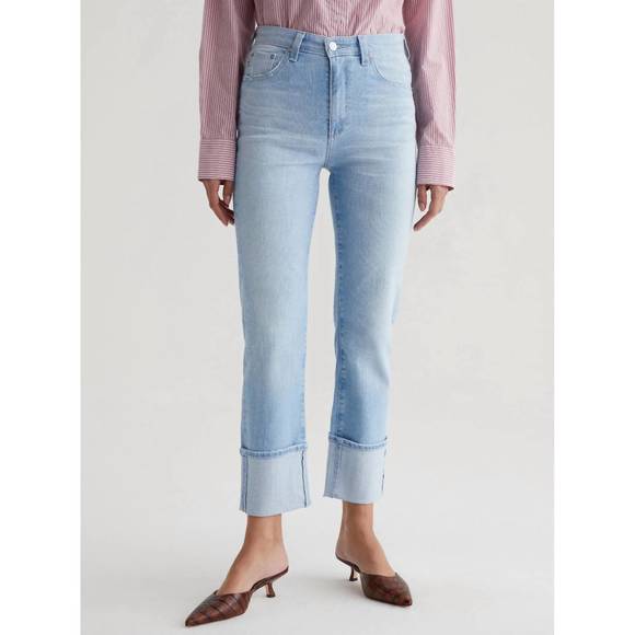 NEW AG JEANS saige crop jeans in 24 years sunkissed